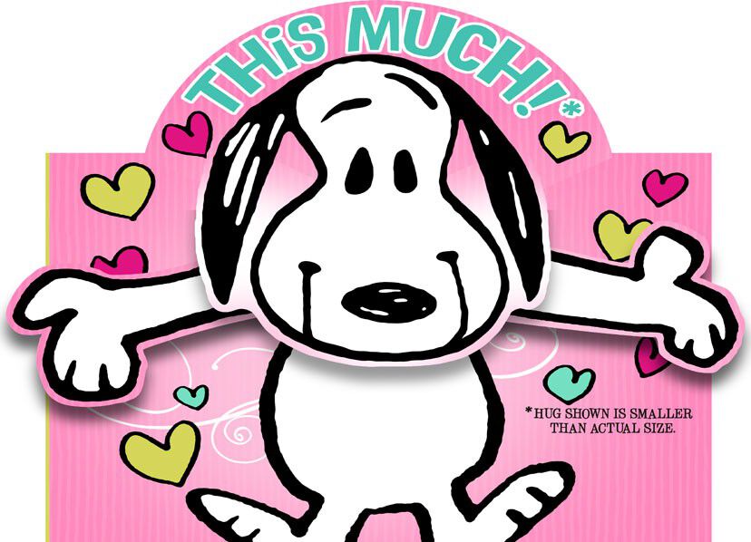 Snoopy Hug for Daughter Birthday Card