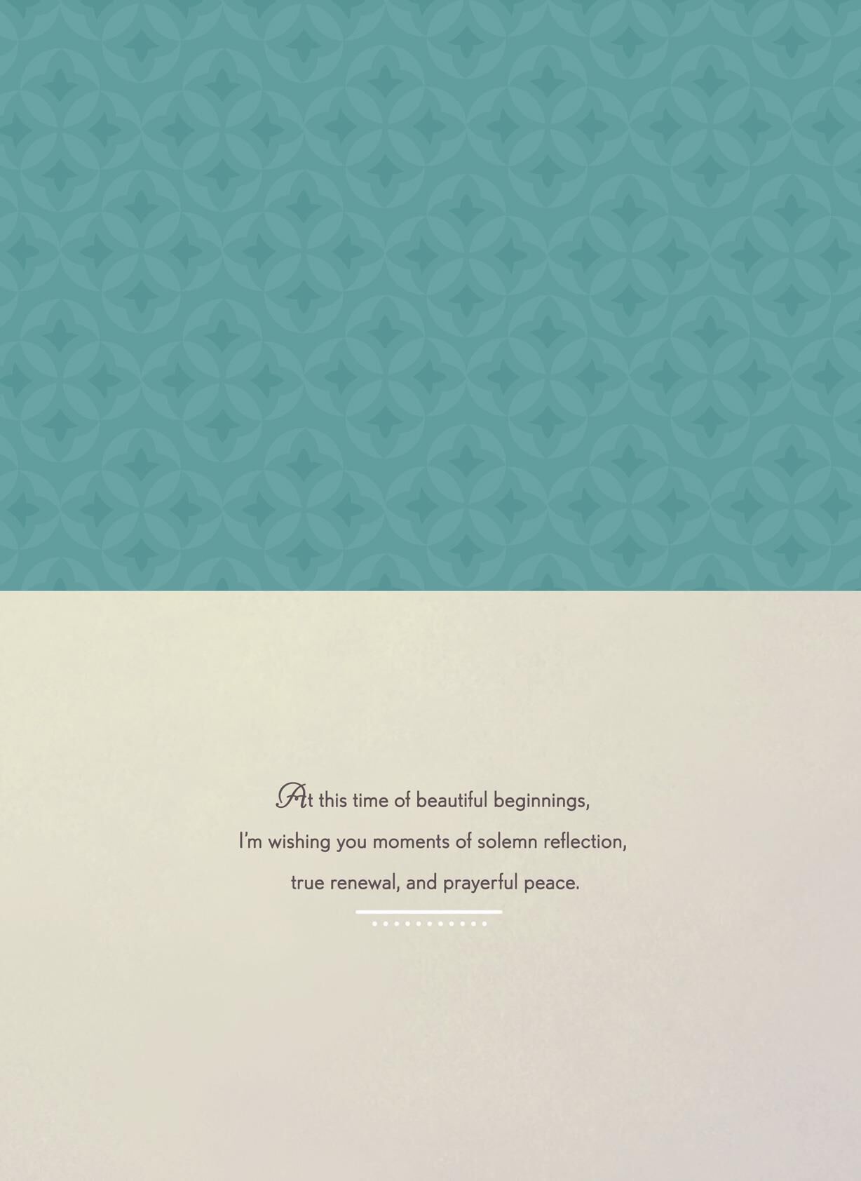 A Time of Beautiful Beginnings Rosh Hashanah Card