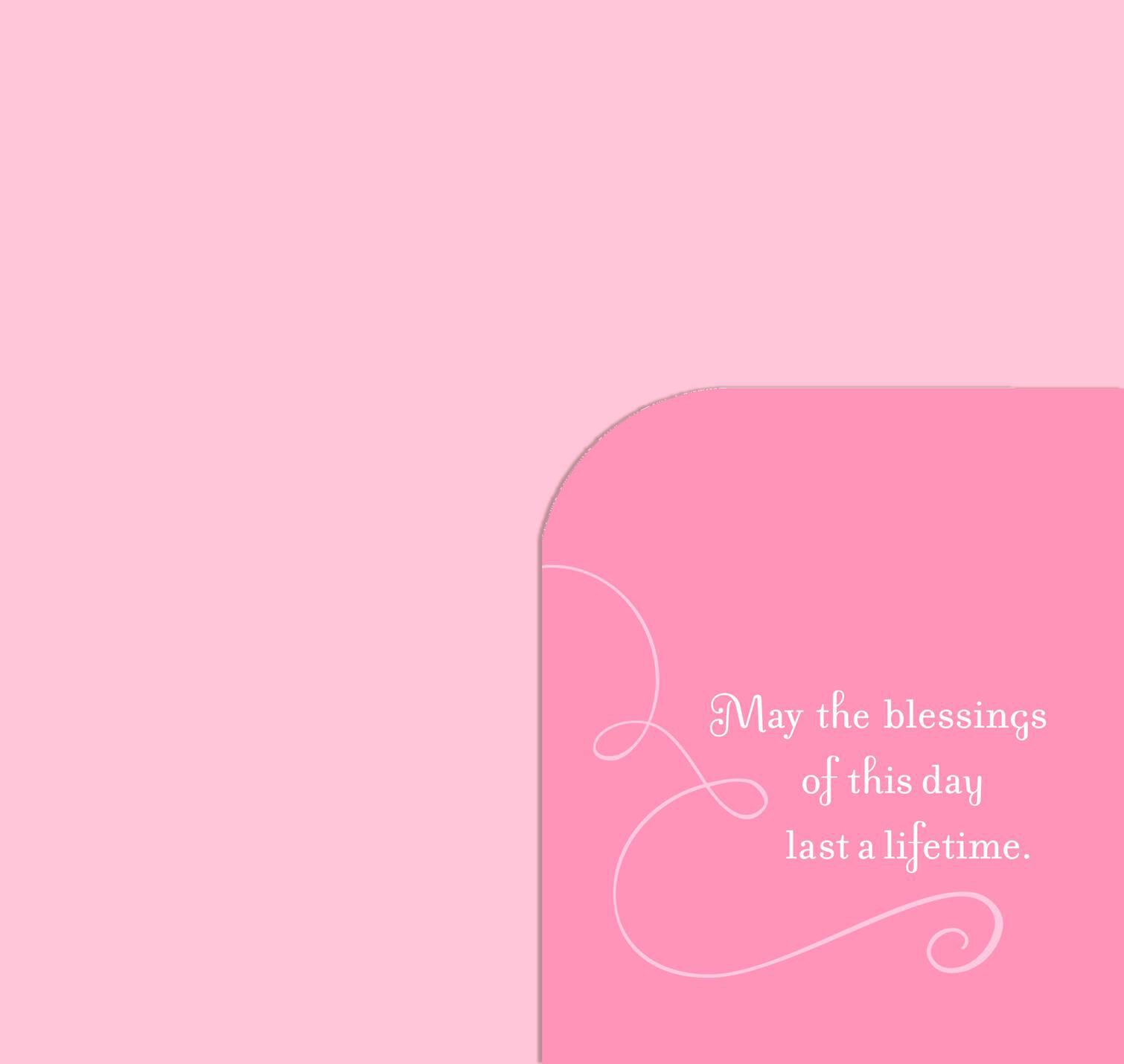 Pink Tree Bat Mitzvah Congratulations Money Holder Card