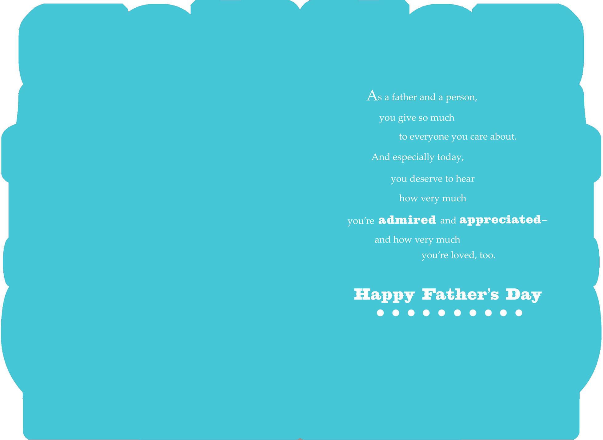 Foil and Bold Letters Father's Day Card