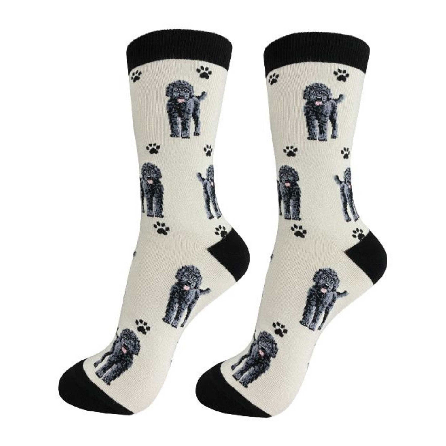 E&S Pets Black Labradoodle Novelty Crew Socks for only USD 11.99 | Hallmark