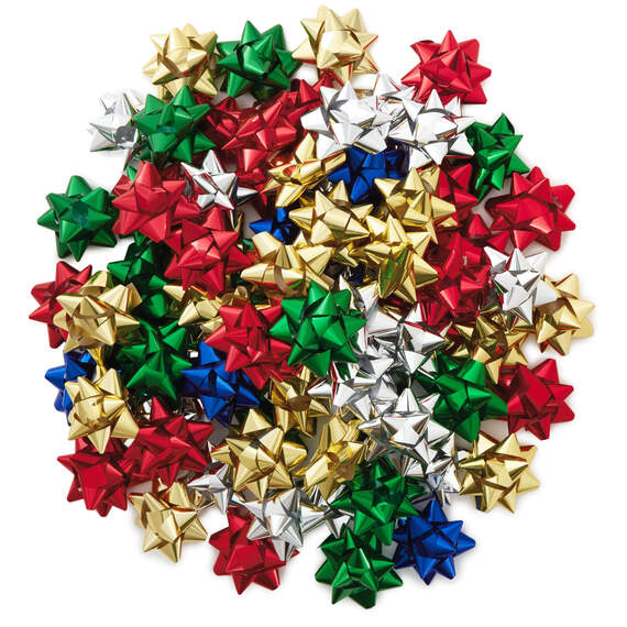 Assorted Metallic Gift Bows, 75-Pack