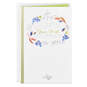 Wreath and Cross Religious First Communion Card, , large image number 1