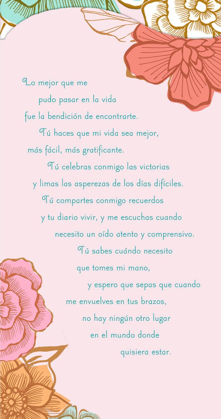 The Best Gift Spanish-Language Anniversary Card for Wife
