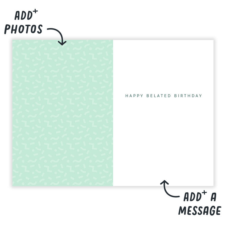 Colorful Confetti Folded Celebration Photo Card  image number 3