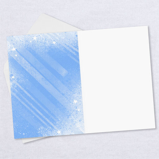 Red, White and Blue Patriotic Folded Photo Card, 