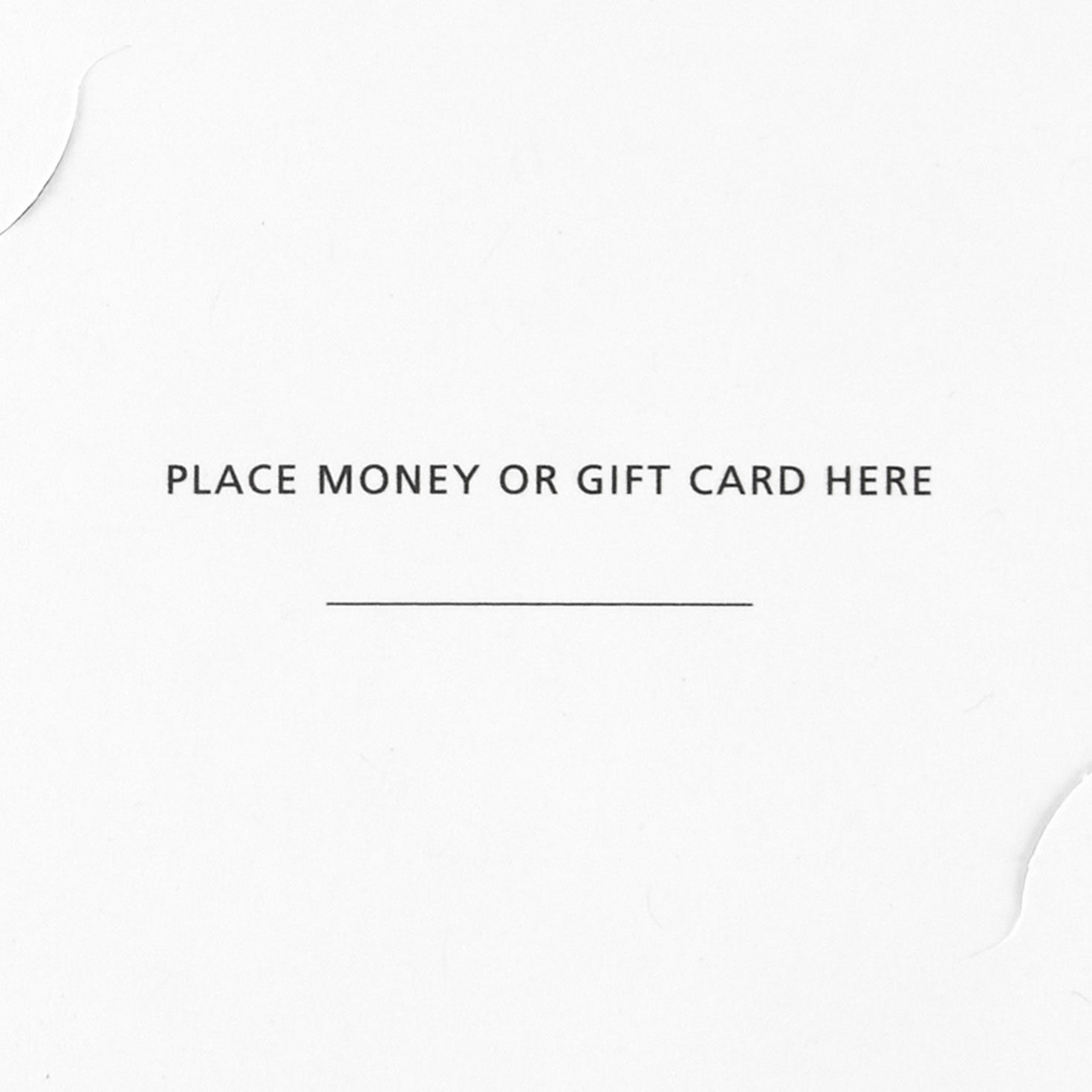 Snowflakes on Gold Money Holder Christmas Cards Pack sentiment image number 4