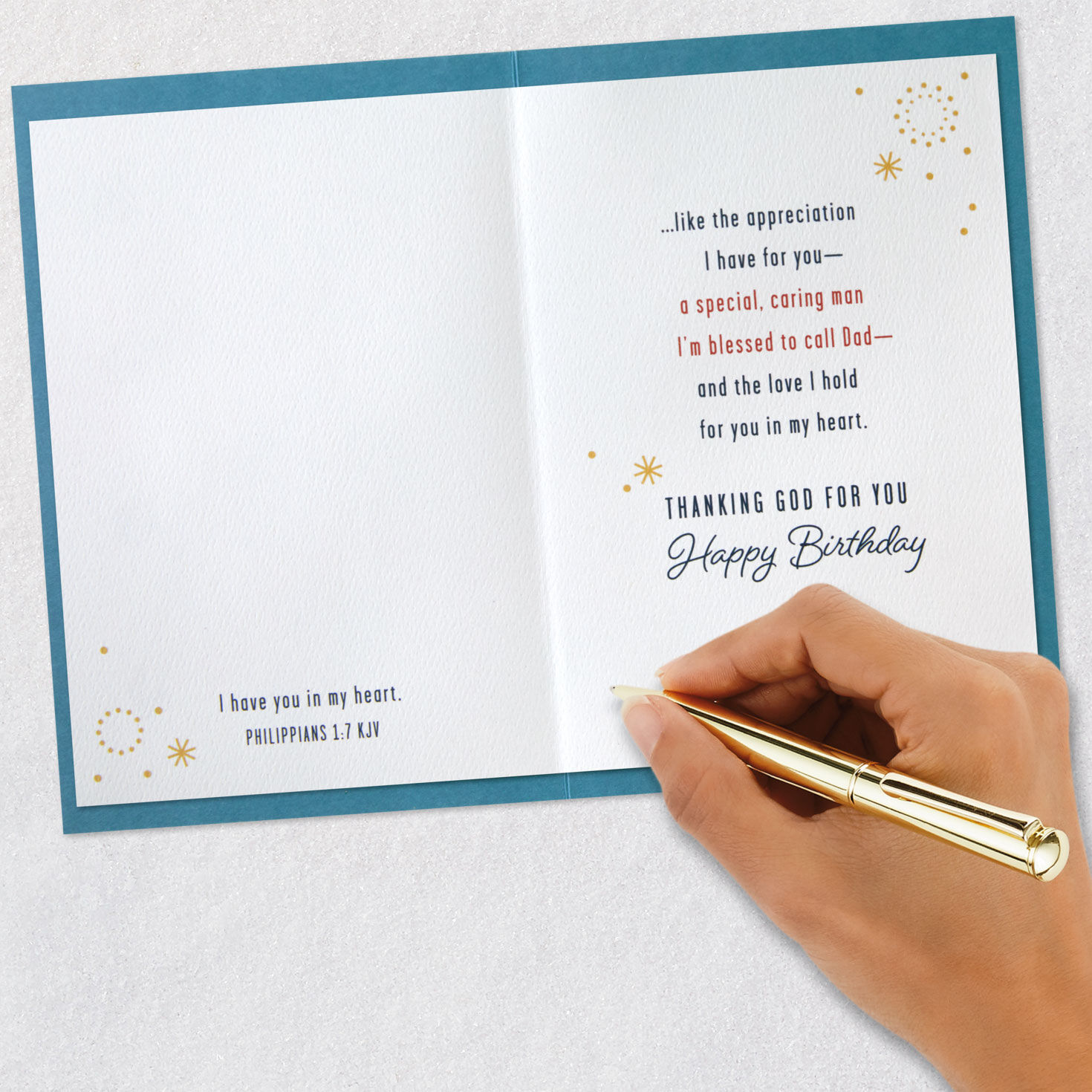 Blessed to Call You Dad Religious Birthday Card, , large image number 7