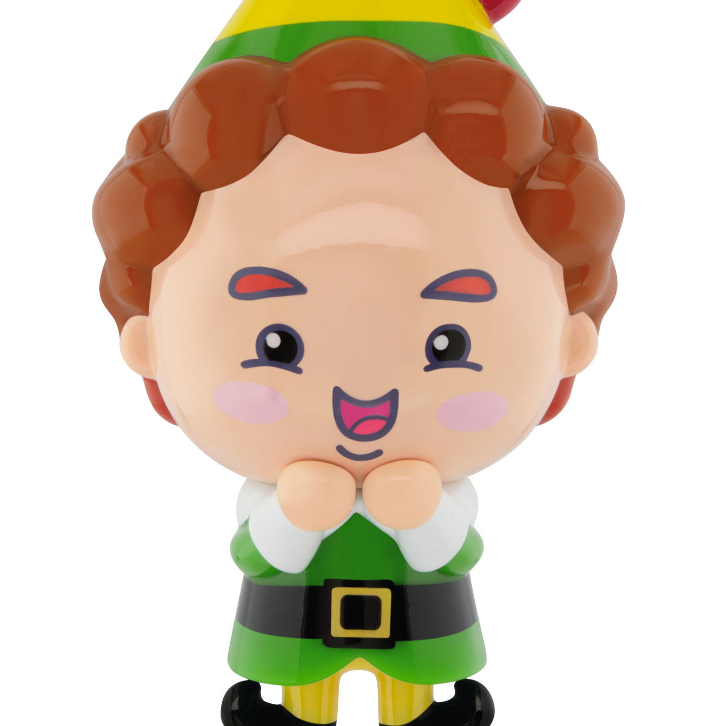 Buddy the Elf Christmas Ornament closeup detail image number 5
