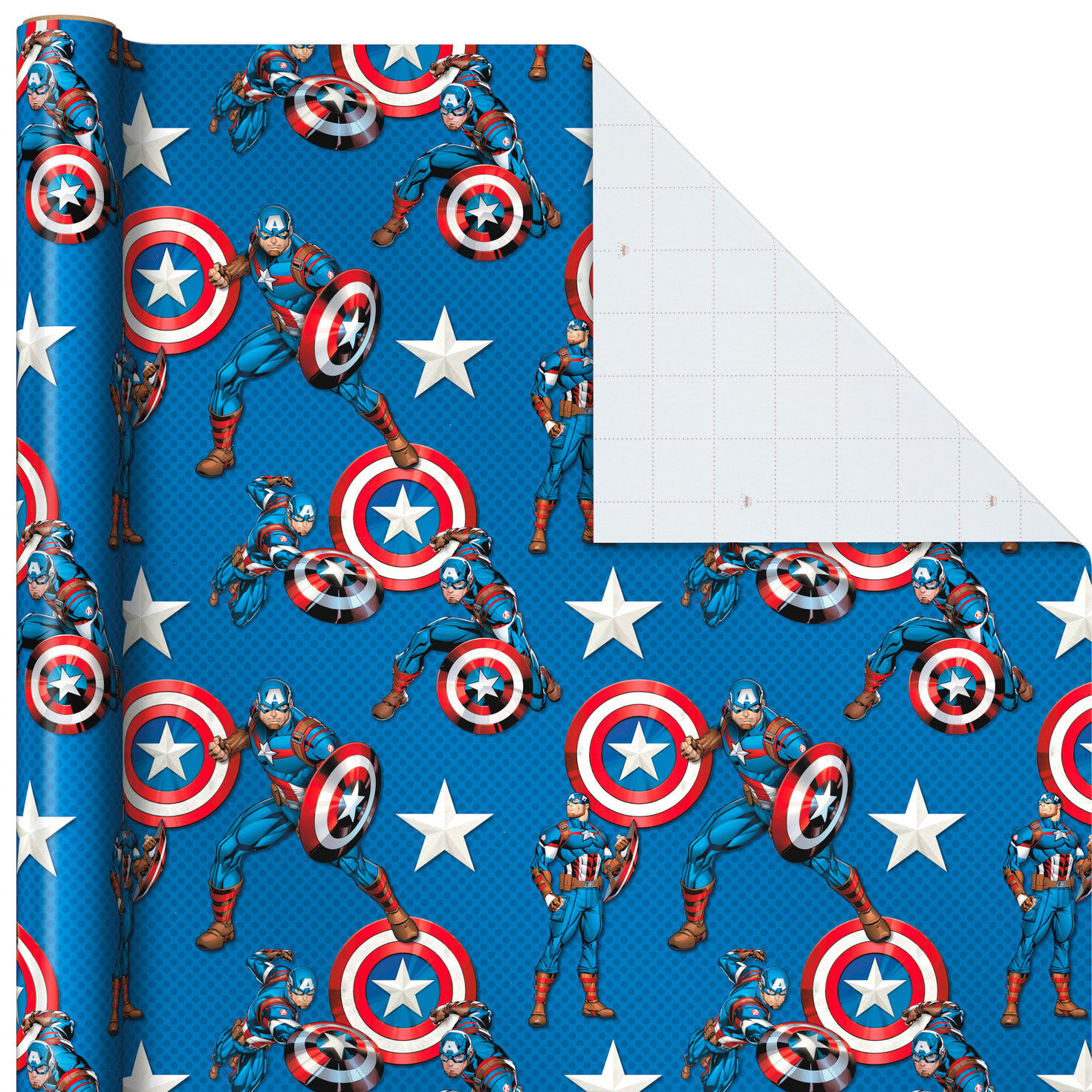 Marvel Avengers 3-Pack Wrapping Paper Rolls Wrap Square image number 4