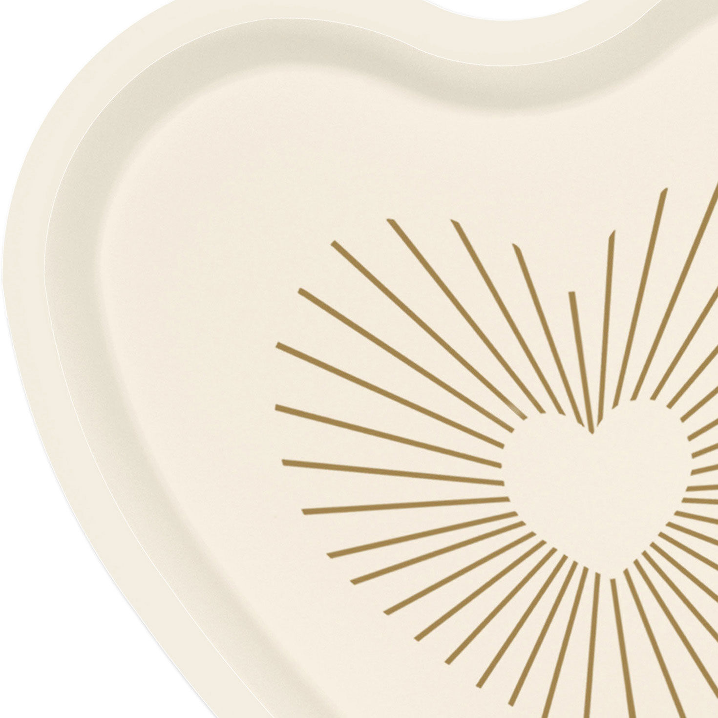 Gold and Ivory Heart-Shaped Dessert Plates, Set of 8 for only USD 4.99 | Hallmark