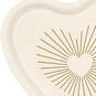 Gold and Ivory Heart-Shaped Dessert Plates, Set of 8, , large image number 4
