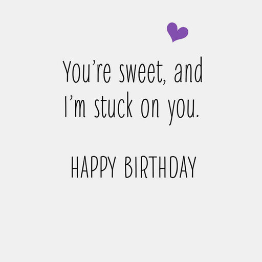 Peanut Butter and Jelly Stuck on You Birthday Card, 