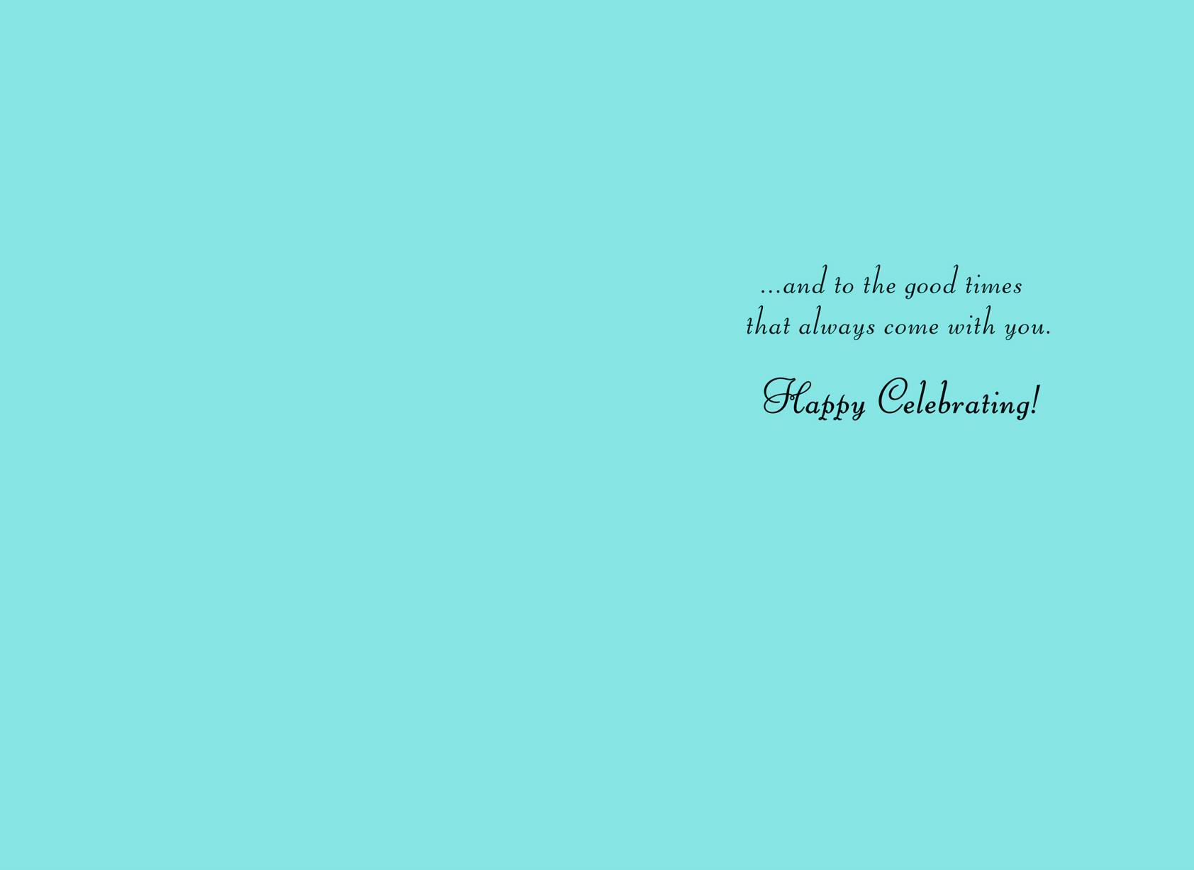 Martini Glasses Happy Celebrating Birthday Card