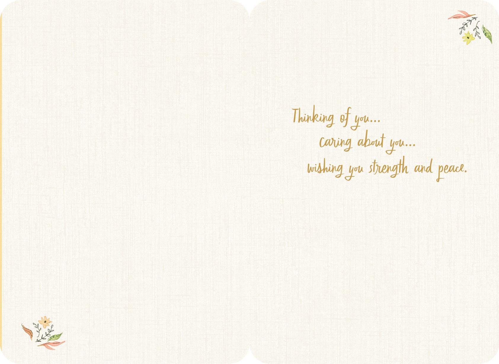 Comfort, Support, Courage Thinking of You Card