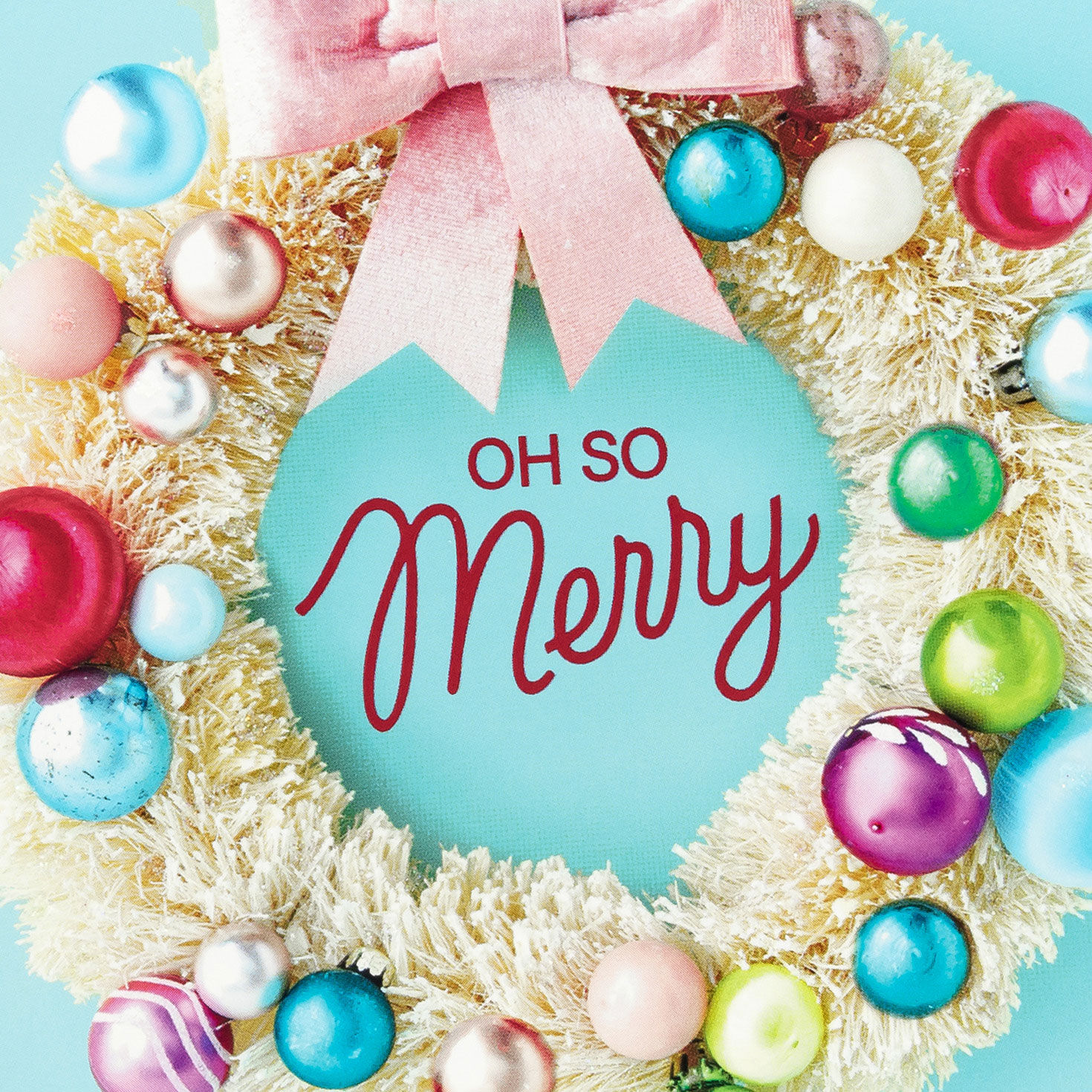 Modern Wreath Boxed Christmas Cards Bulk Pack Cover Detail image number 5