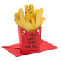 French Fries Pop-Up Love Card for Spouse Pop-up Card with Envelope image number 1