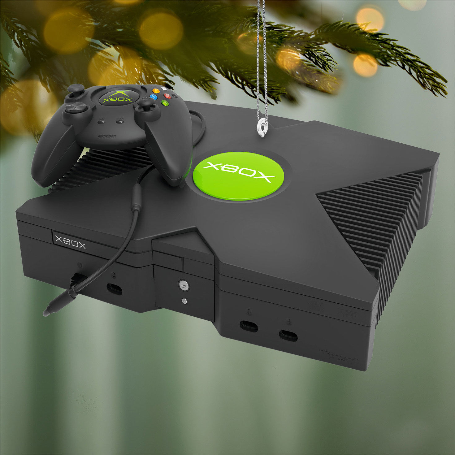Original XBOX Console Keepsake Ornament hanging on tree image number 2