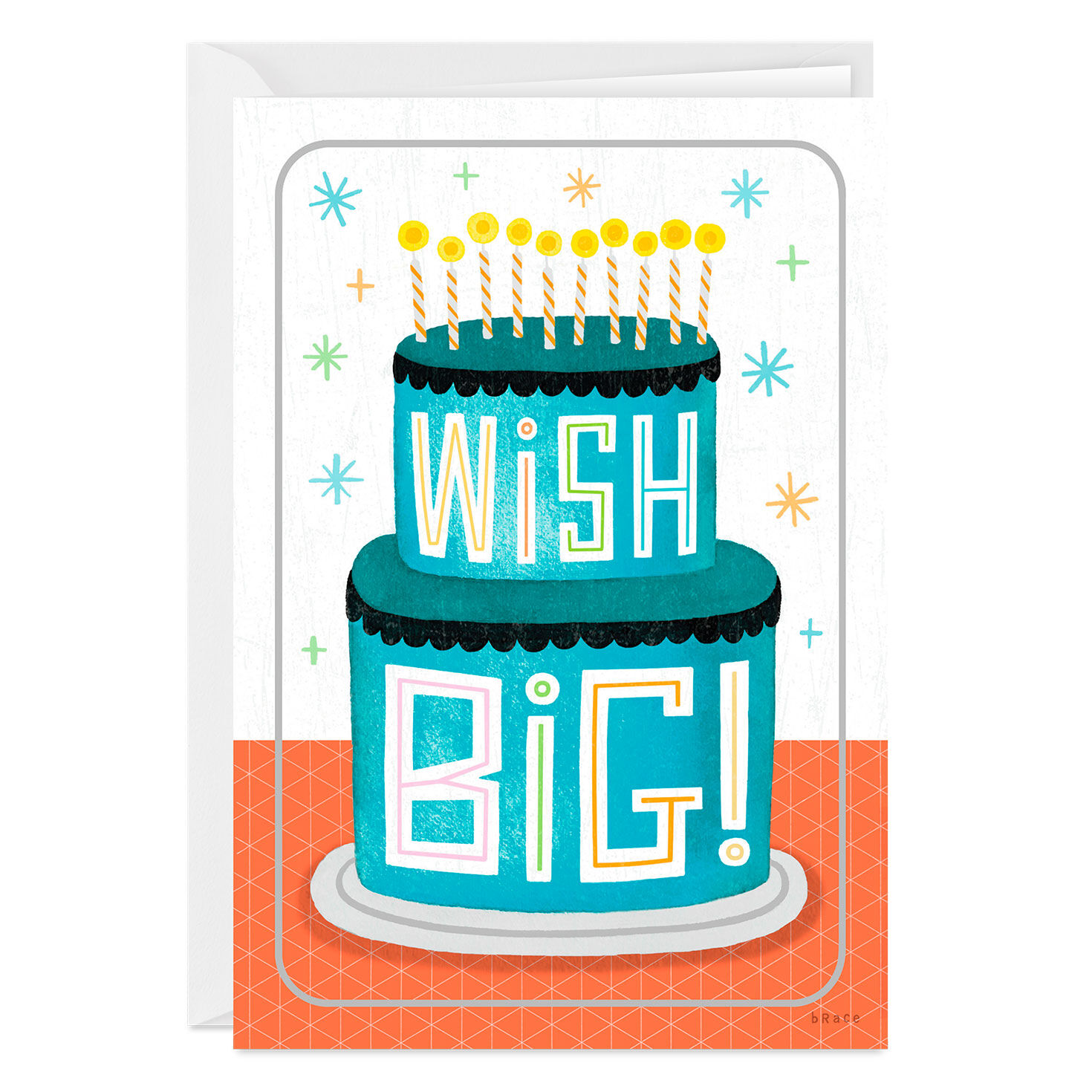 Wish Big Custom Birthday Card, , large image number 1