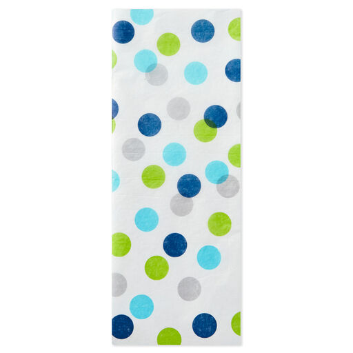 Cool Multicolored Scattered Dots Tissue Paper, 4 sheets, 