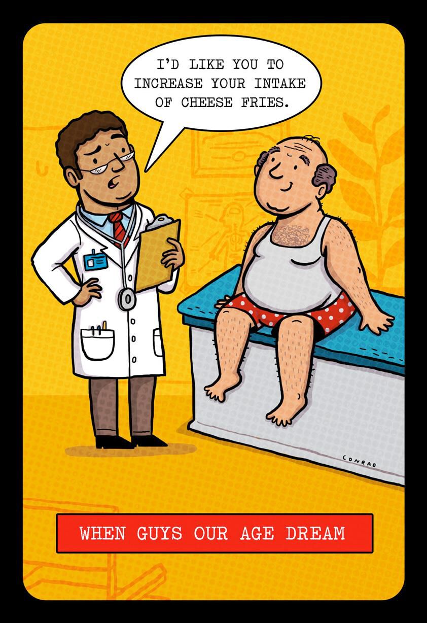 Dreams of Cheese Fries Funny Birthday Card