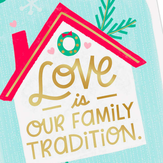 Love Is Our Family Tradition Video Greeting Christmas Card, , large image number 4