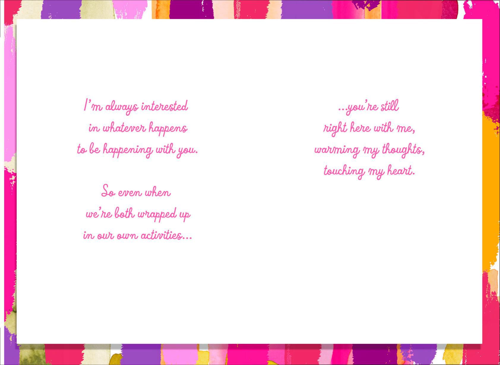 Heart and Mind Colorful Romantic Love Card