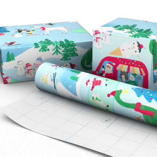 Santa's Ice Cream Truck Christmas Wrapping Paper, 35 sq. ft., 