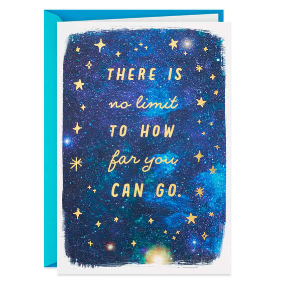 No Limit to How Far You Can Go Graduation Card
