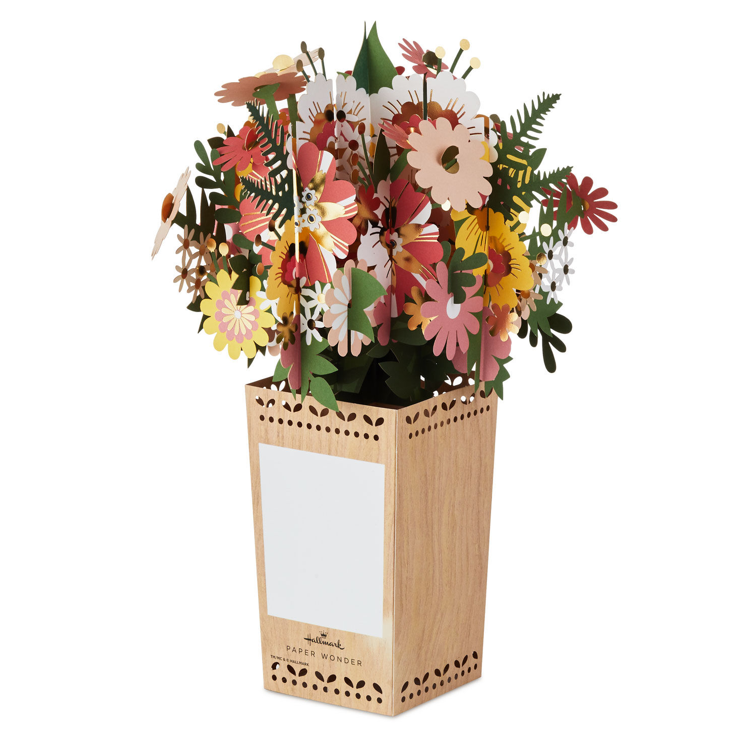 Jumbo Flower Bouquet in Vase 3D Pop-Up Blank Card, , large image number 2