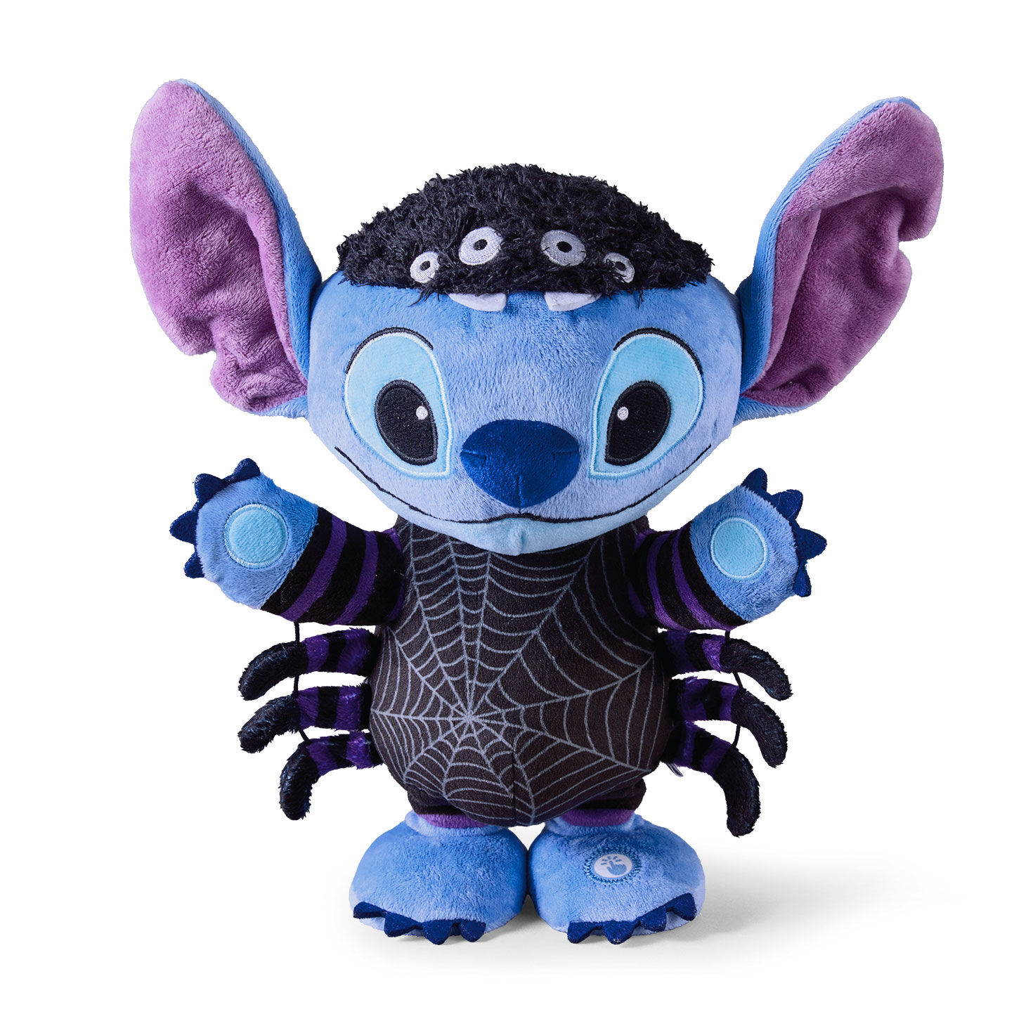 Disney Stitch Sneaky Spider Plush With Sound and Motion, 12"