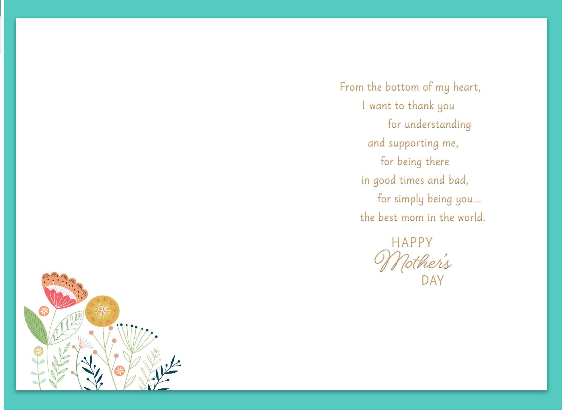 From the Bottom of My Heart Mother's Day Card