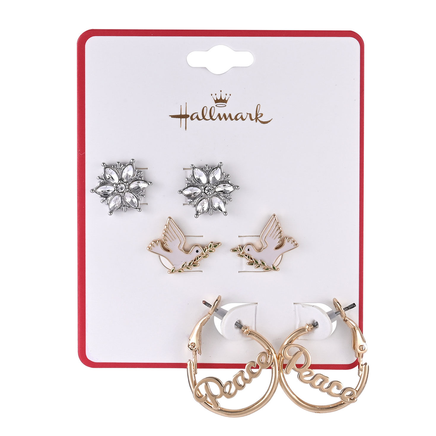 3-pair Earring Set - Peace package front image number 4