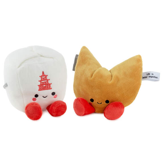 Better Together Takeout Box and Fortune Cookie Magnetic Plush Pair, 5", , large image number 3