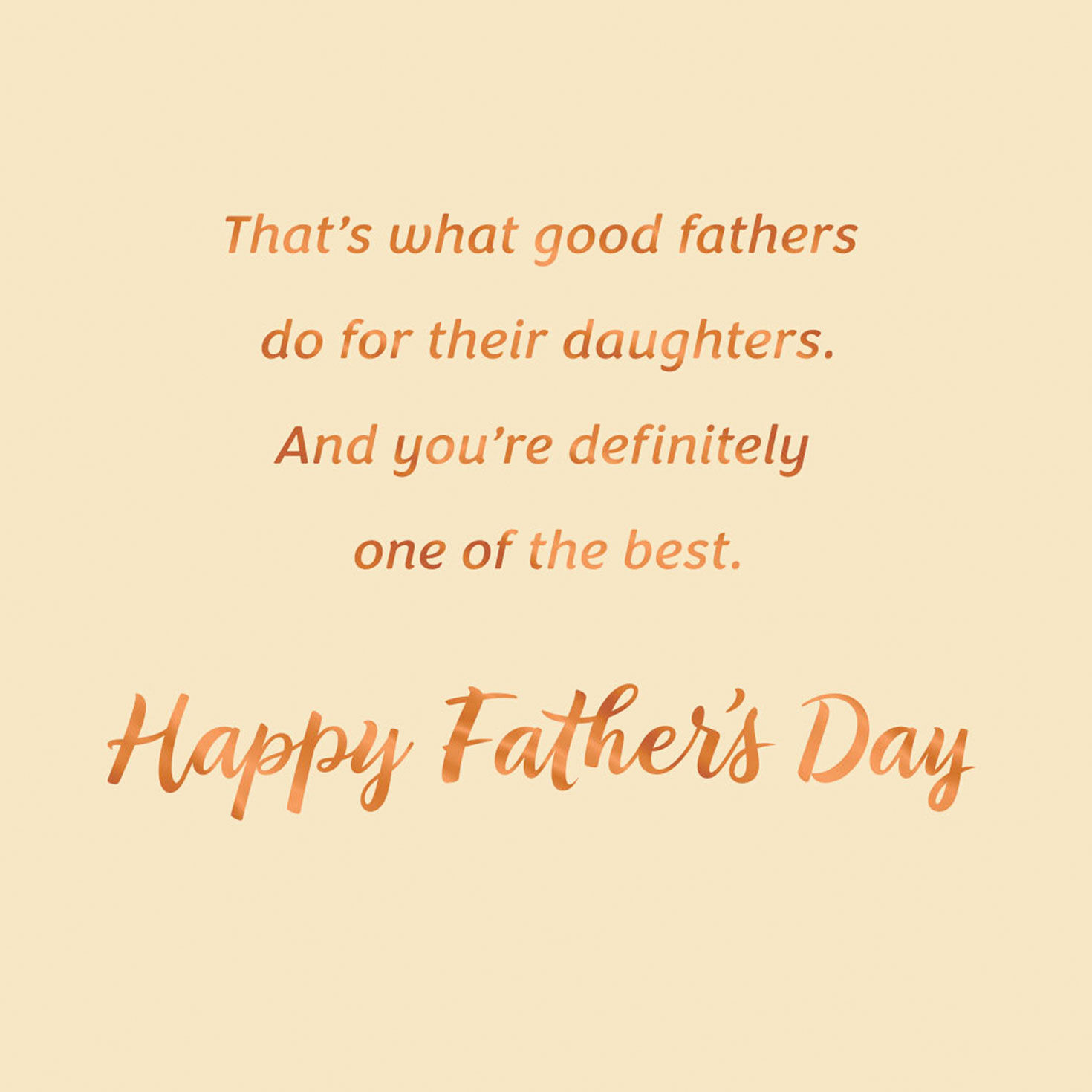 Watercolor Leaves Dad Father's Day Card From Daughter Sentiment image number 3