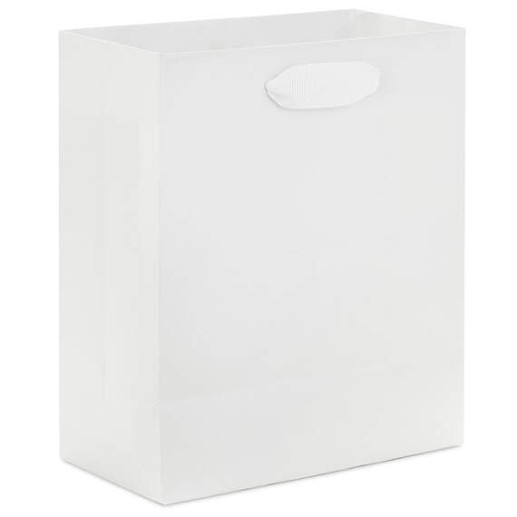 6.5" White Small Gift Bag, White, large image number 6