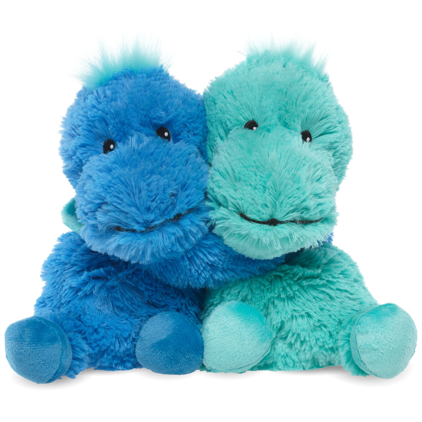 hugging stuffed animal
