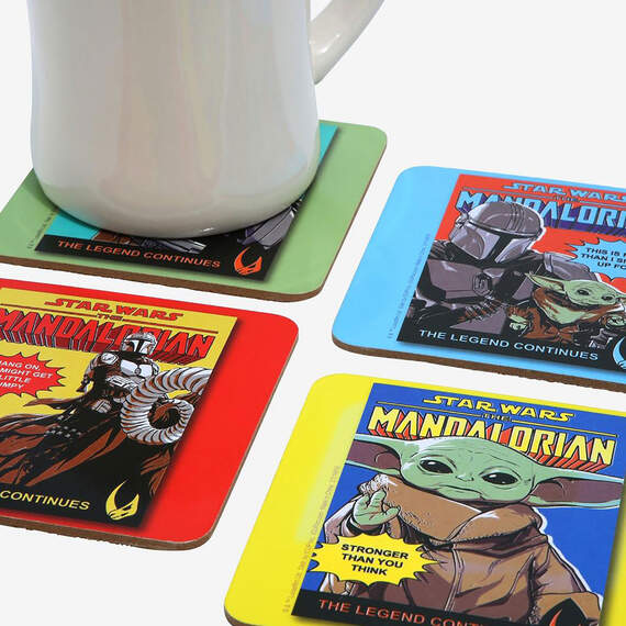 Star Wars: The Mandalorian Comic Book Cover Coasters, Set of 4, , large image number 3