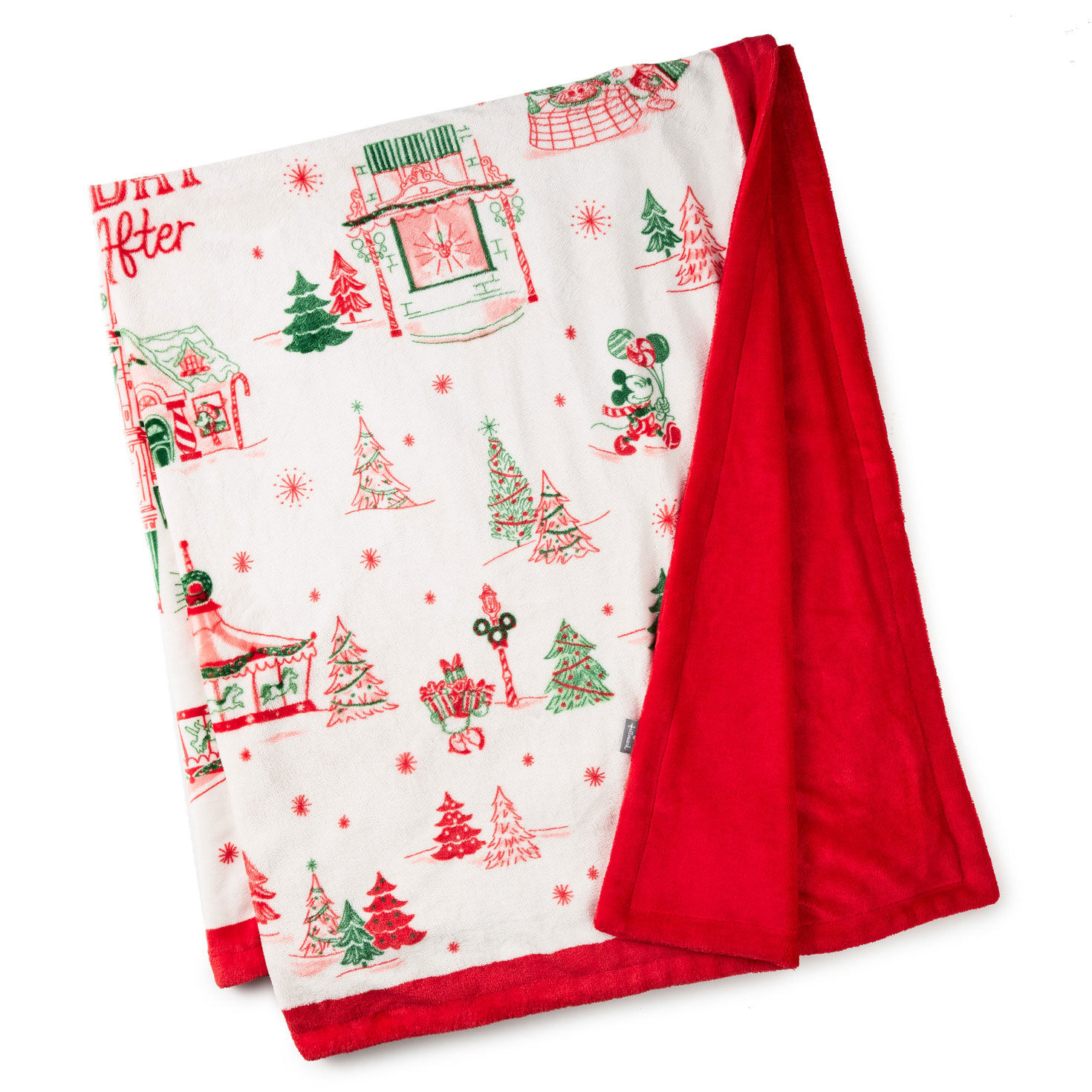 Disney Holiday Ever After Hallmark Movie Blanket front folded image number 3