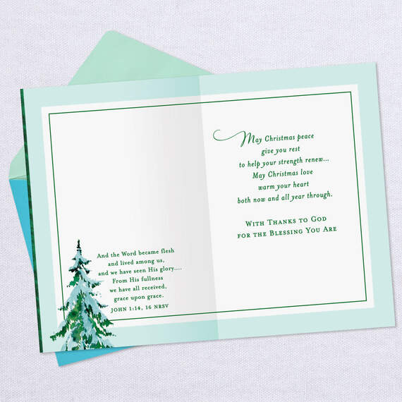 Fill Your Soul With Happiness Religious Christmas Card for Priest, , large image number 3
