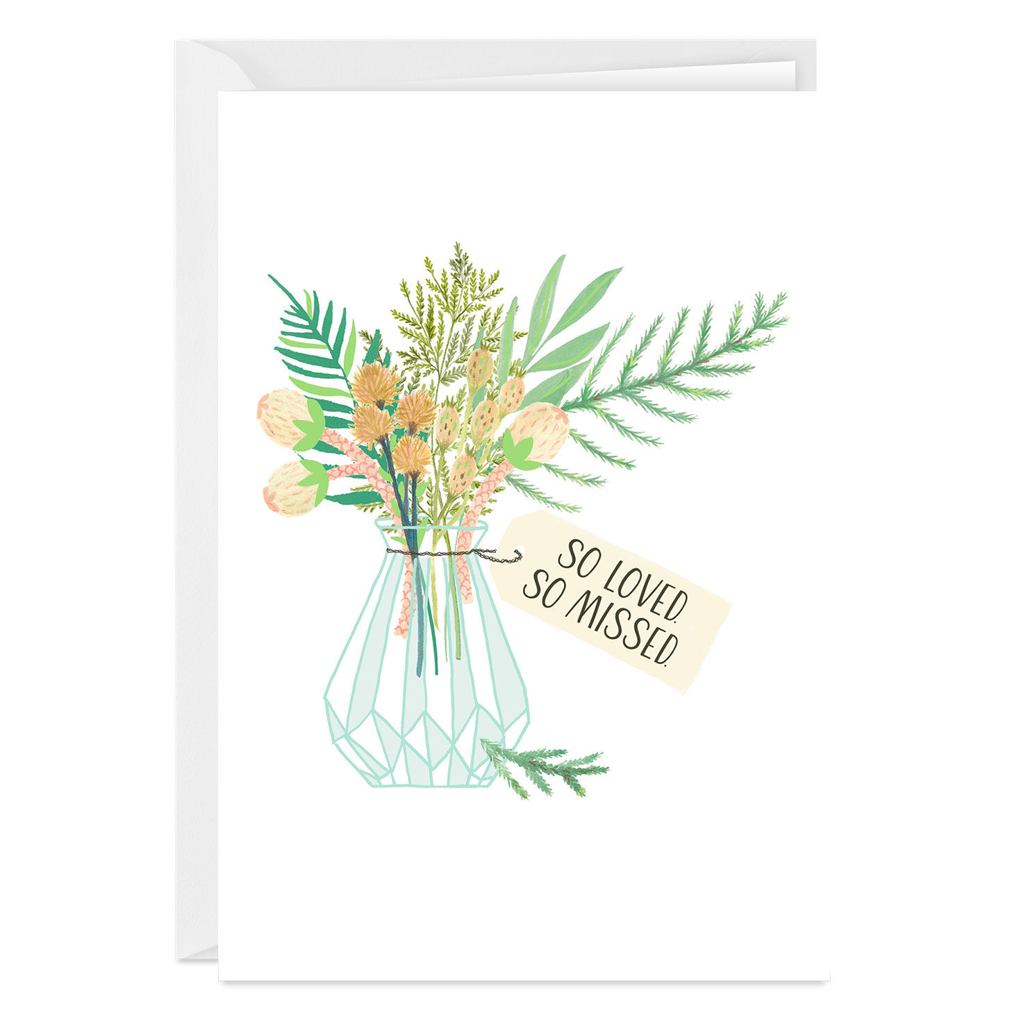 So Loved, So Missed Sympathy Photo Card