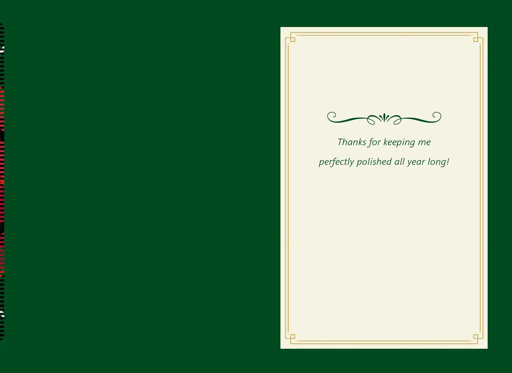 Mani Reasons Christmas Card for Service Professional