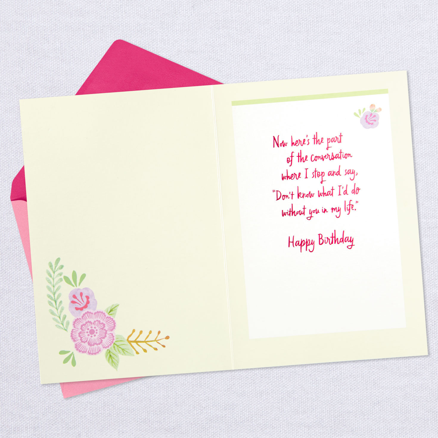 Hallmark Birthday Card by Signature ~ Large Gemstone Heart ~ Friends Birthday 