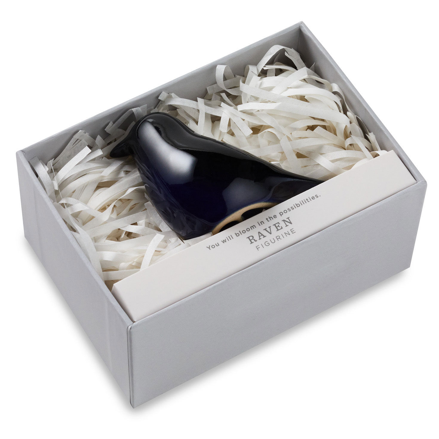 Black Raven Ceramic Bird Figurine package image number 4