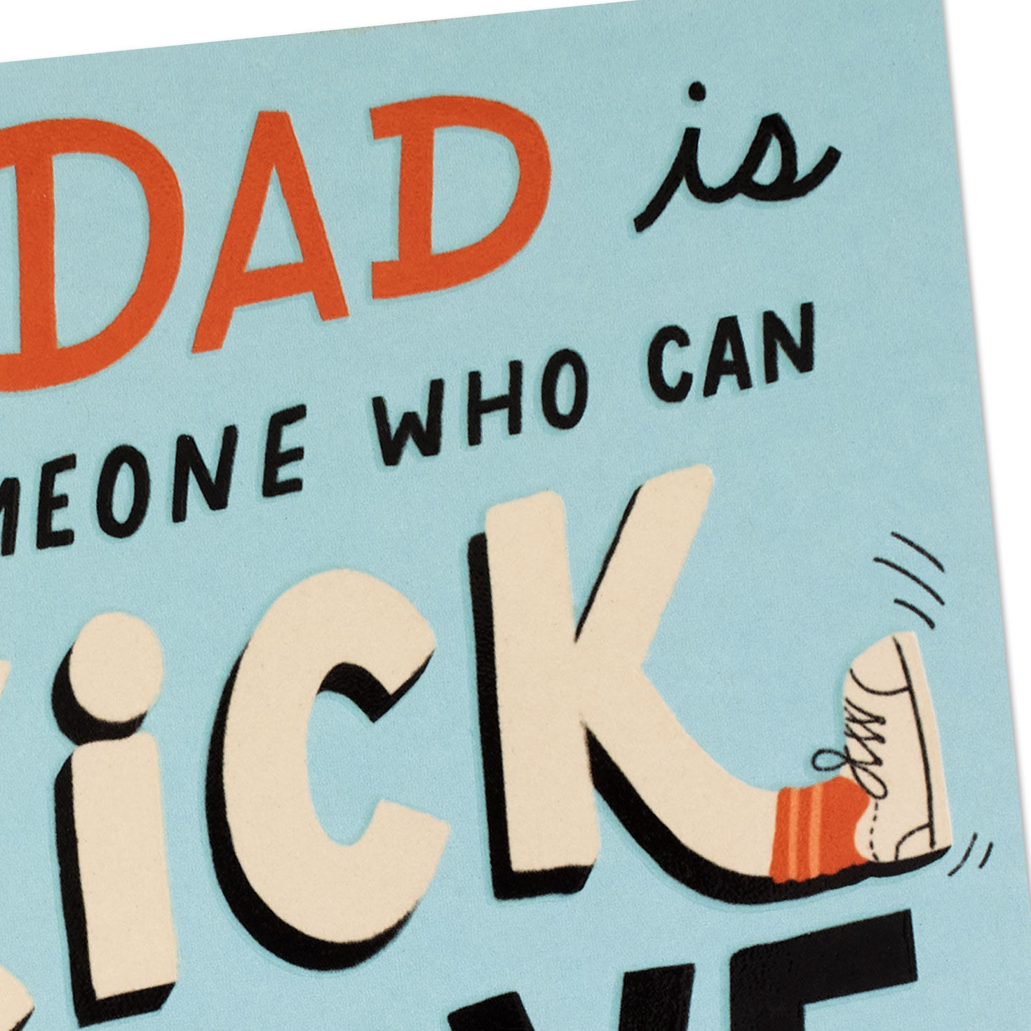 Shoe and Bandage Funny Father's Day Card Card Cover Detail image number 4