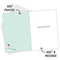 Green Red Paper Hug Personalized Holiday Card Open Card with Envelope indicating personalization image number 3