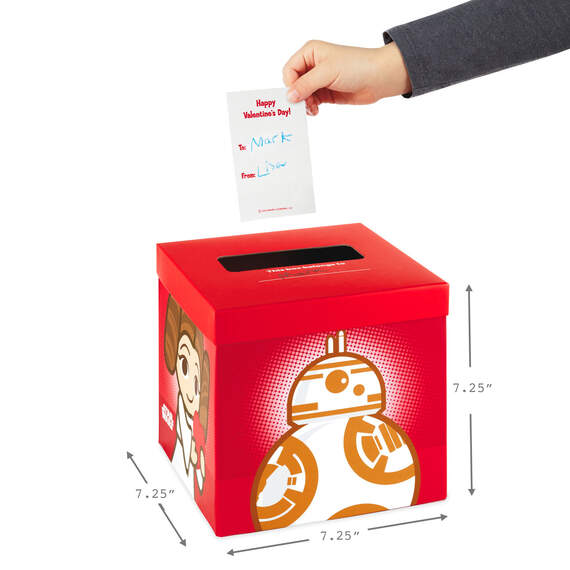 Star Wars™ Kids Classroom Valentines Set With Cards, Stickers and Mailbox, , large image number 5