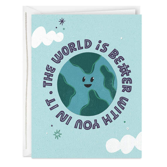 The World Is Better With You in It Card, , large image number 1