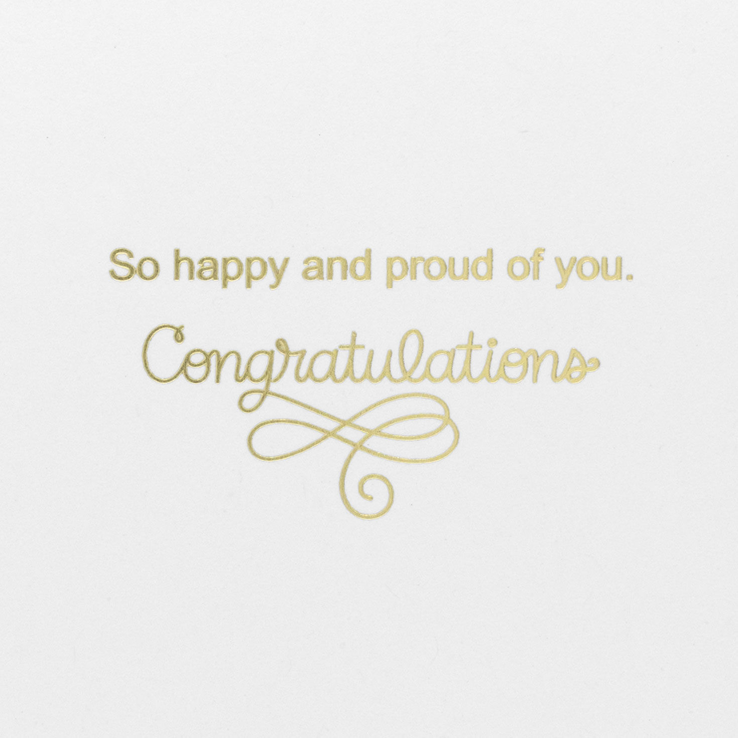 Gold and Silver Scrolls Congratulations Card  image number 3