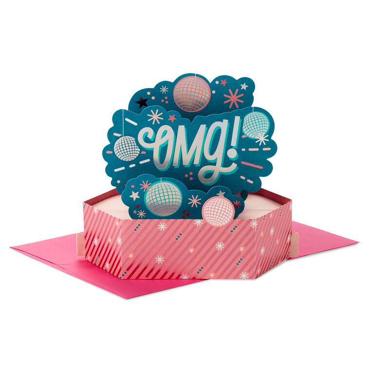 OMG Time to Celebrate 3D Pop-Up Card